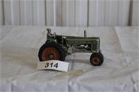 JD original toy tractor w/ driver