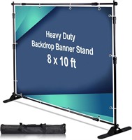 $110 10 x 8ft Heavy Duty Backdrop Banner Stand