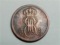 OF) 1850 B Hanover 1 pfennig