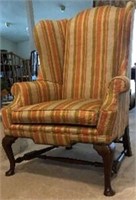 Queen Ann Style Wing Back Chair