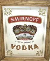 Smirnoff Vodka Advertising Bar Mirror