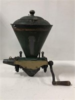 ANTIQUE METAL WALL MOUNTING COFFEE GRINDER