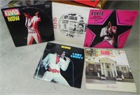 (5) Vintage Elvis Presley Vinyl LP Records