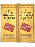 1921 Chicago Milwaukee & St. Paul Railway Schedule