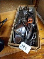 Box of Plain Style Stainless Flatware