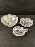 Cut Crystal Glass Lot