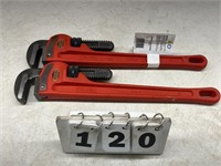 (2) New Ridgid 18 Pipe Wrenches