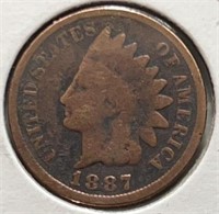 1887 Indian Head Cents