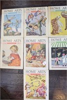Lot of 7 Vintage Issues of Home Arts Needlecrafts