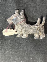 Vintage Sterling dog pin
