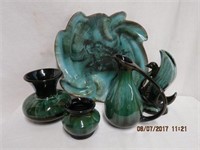 Collection of blue mountain pottery