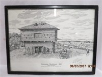 Signed and Numbered Gananoque Blockhouse 1813