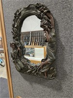 CARVED WALL MIRROR 17" X 23"