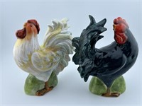 Hen and Rooster Salt and Pepper Shakers