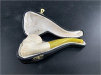 Turkish meerschaum pipe, nicely carved with origin