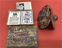 Vtg touring automobile card game  Complete / toy