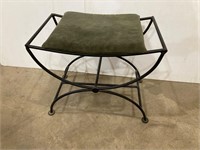 Wrought iron stool.