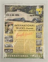 International Truck Advertising Paper Single Piece