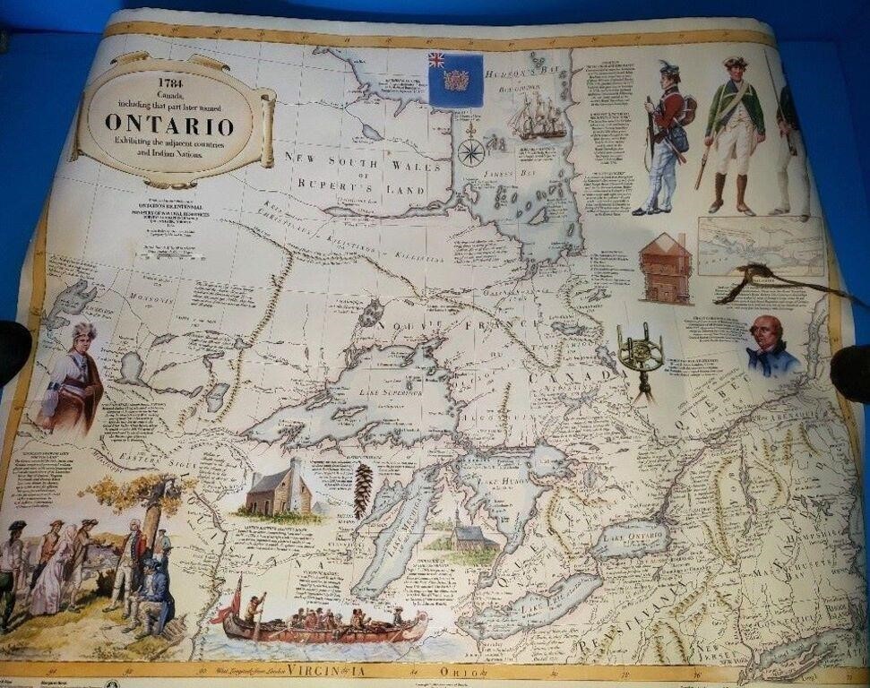 1984 remake of Ontario Map 1784