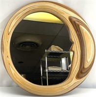 Robert Hargrave Sculpted Wood Wall Mirror