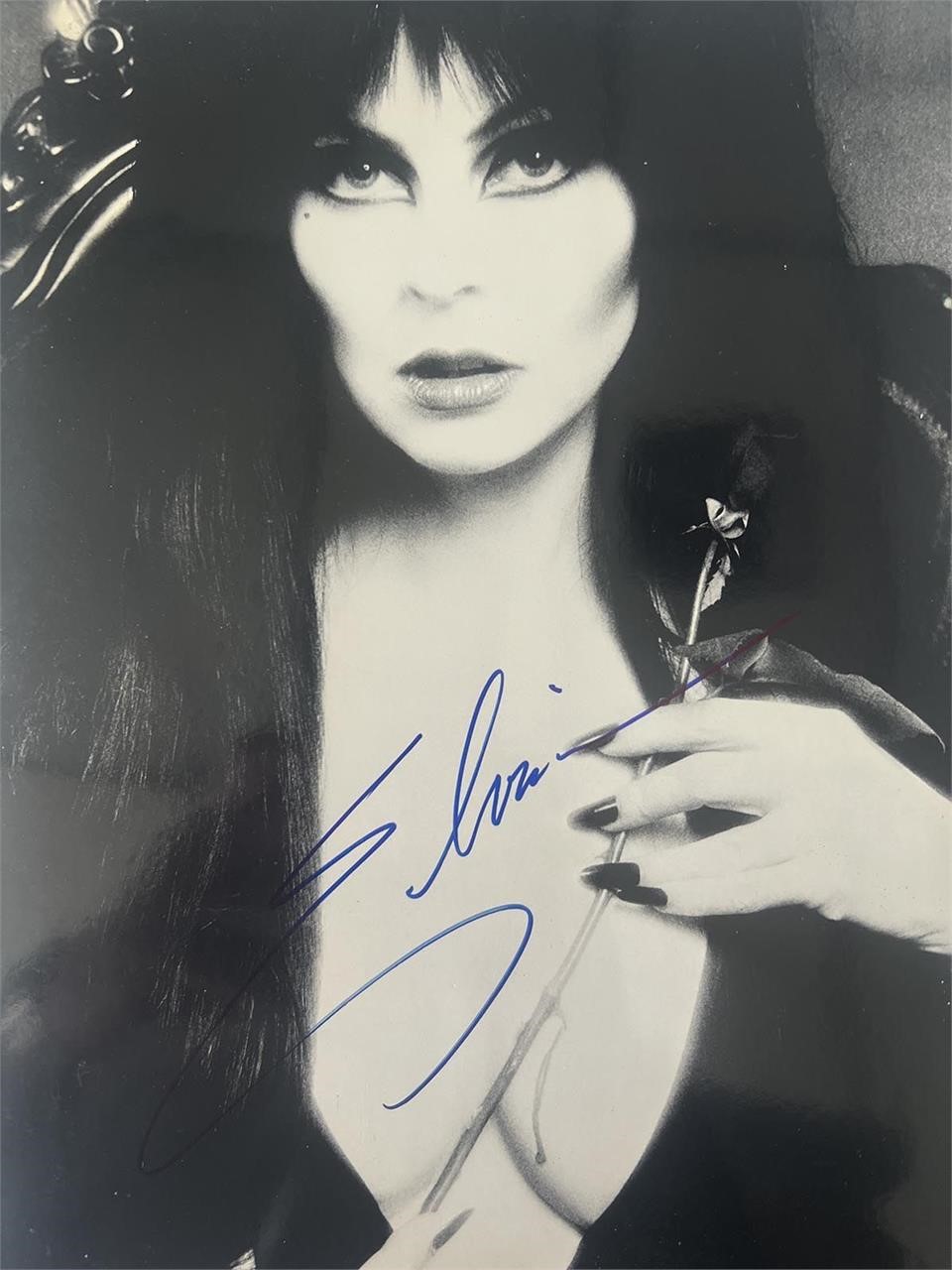 Elvira signed mini poster