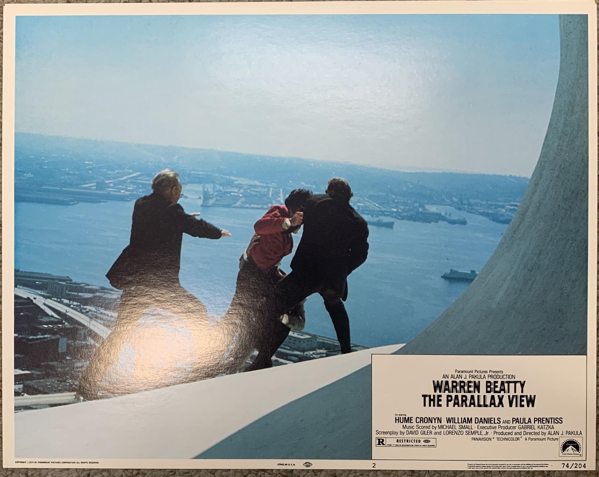 The Parallax View 1974 original lobby card set