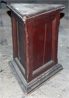Antique triangular pedestal