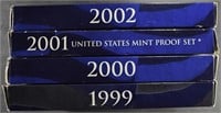 1999-2002 US PROOF SETS