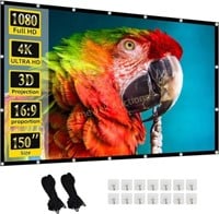 150 inch Portable Foldable Projection Screen 16:9