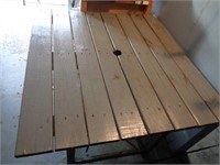 Homemade Wooden Patio Table