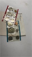 1977 Uncirculated Coin set 2 Ike dollars