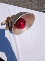 Outdoor Commercial Fixture w/ Red Bulb 115V