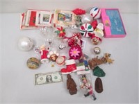 Lot of Vintage Christmas Ornaments & Cards