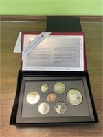 1989 Canada Specimen Coin Set Explorers Canoeing