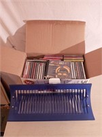 Box of 19 various CD's & Holder