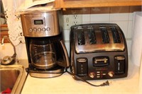 Lot with Cuisinart Coffee Maker & T-Fal Toaster