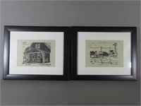 2 Henrietta Jones Linocut Prints