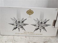 Shannon Crystal Star Candle Holders