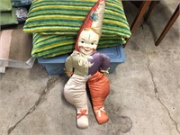 VINTAGE HAND MADE CLOWN DOLL