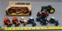 1/64 A-C, JD, Ford, IH Tractors & 1/32 JD Tractor