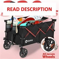 Sekey 330lbs Beach Wagon Cart  220L Collapsible Wa