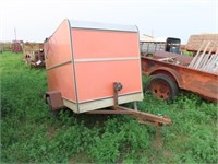 1975 Hmde 4' x 8' 2 Wheel Enclosed Trailer