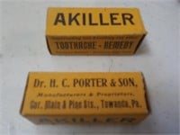 2 early advertising Dr. H.C. Porter & Son,