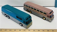2 Vintage Friction Buses
