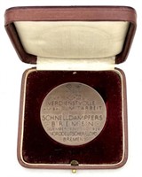 German S.S. Bremen Bronze Medallion