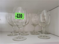 Etched stemware collection (10)