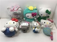 Hello Kitty coinbanks and plush collection.