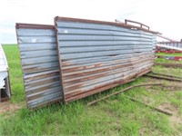 (3) Macks Steel 24' Cattle Windbreak Panels