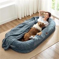 Human Dog Bed For Adult - Luxury Faux Fur Giant Hu
