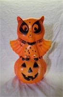 Owl on Pumpkin Halloween Blow Mold